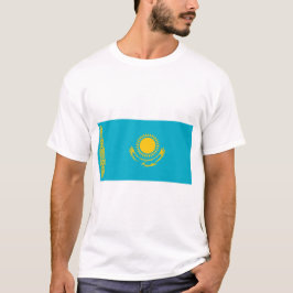 Kazakstan Flagga T Shirt