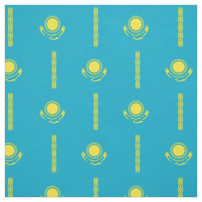 Kazakstan Flagga Tyg (Provkarta)