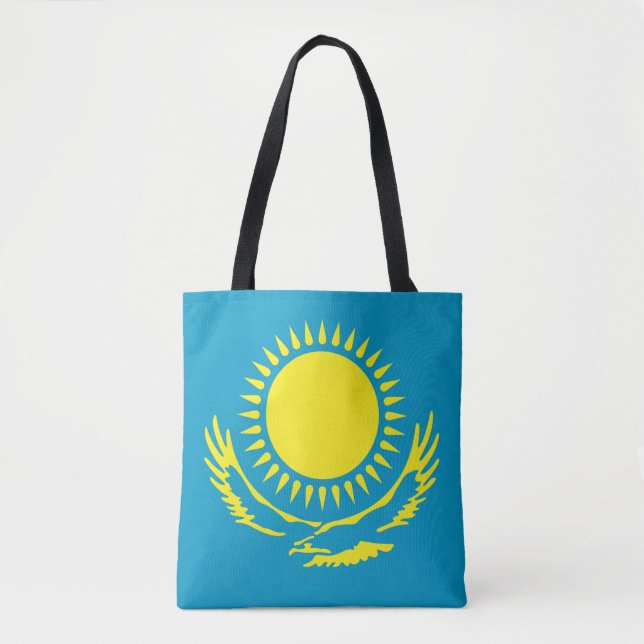 Kazakstan Flagga Tygkasse (Framsida)