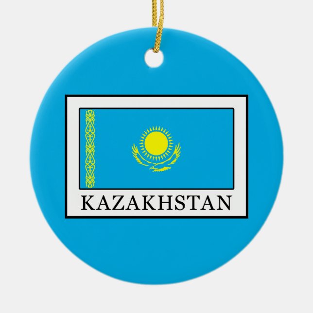 Kazakstan Julgransprydnad Keramik (Framsidan)