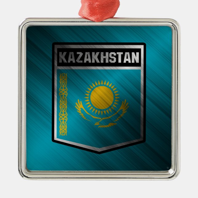 Kazakstan Julgransprydnad Metall (Framsidan)