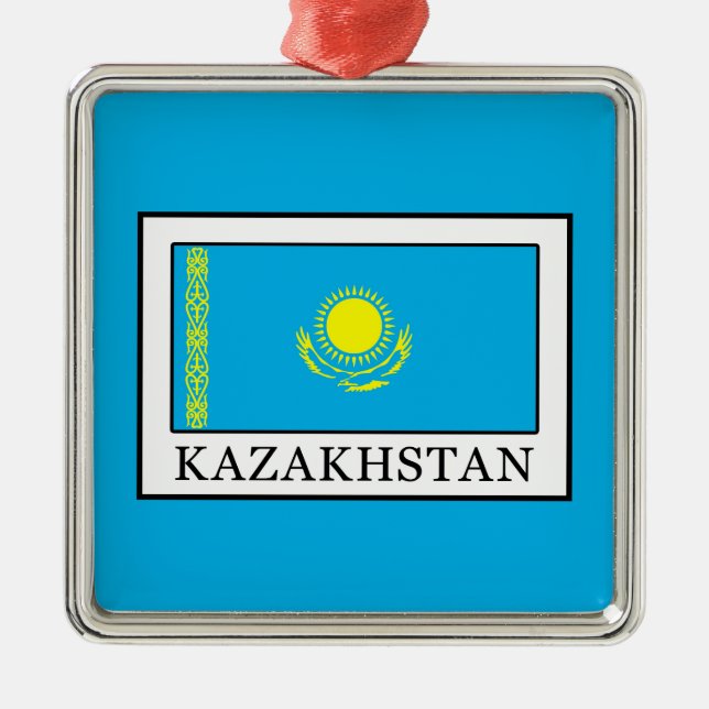 Kazakstan Julgransprydnad Metall (Framsidan)