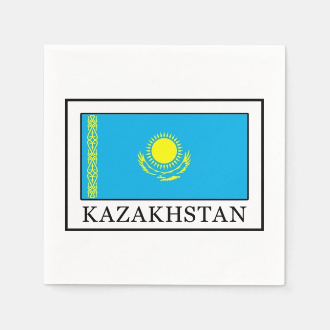 Kazakstan Pappersservett (Framsidan)