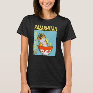 Kazakstan Qazaqstan Kazakstan flagga Jurta T Shirt