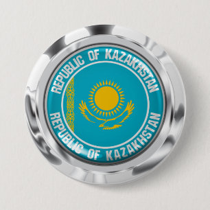 Kazakstan-rundans emblem knapp