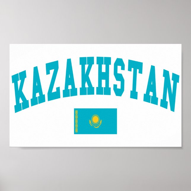 Kazakstan Stil Poster (Framsidan)