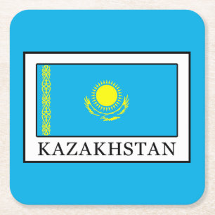 Kazakstan Underlägg Papper Kvadrat