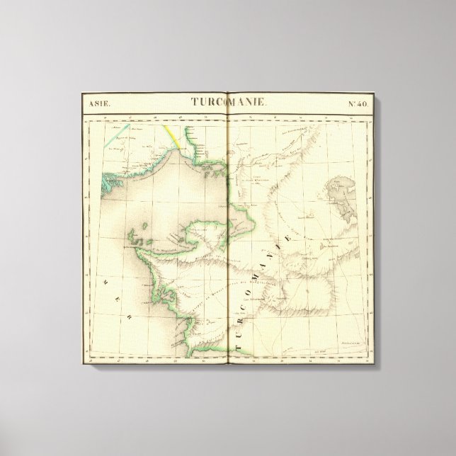 Kazakstan, Uzbekistan Canvastryck (Framsida)
