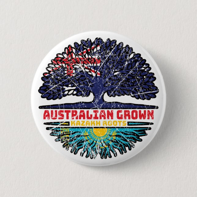 Kazakstans australiska Australien, Träd Roots Knapp (Framsida)