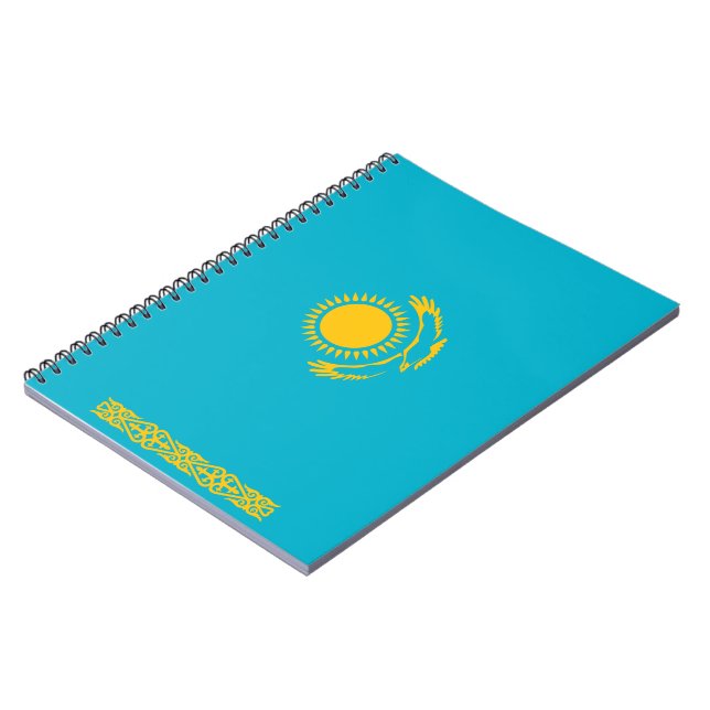 Kazakstans flagga anteckningsbok (Vänstra Sidan)
