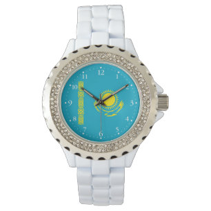 Kazakstans flagga armbandsur