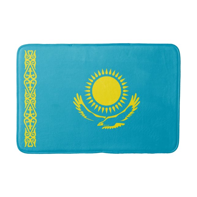 Kazakstans flagga badrumsmatta (Framsidan)