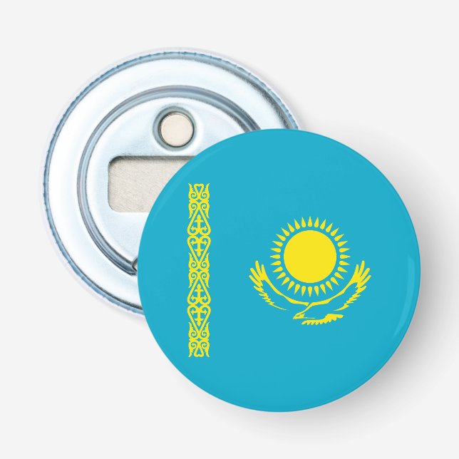 Kazakstans flagga flasköppnare (Framsidan)