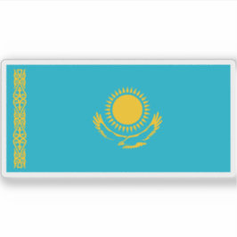 Kazakstans flagga klistermärken