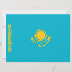 Kazakstans flagga kort