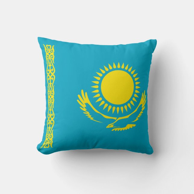 Kazakstans flagga kudde (Framsida)