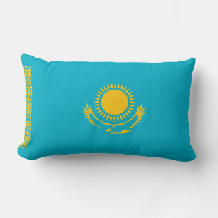 Kazakstans flagga lumbarkudde