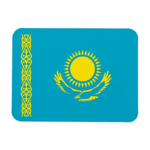 Kazakstans flagga magnet