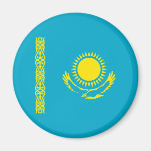 Kazakstans flagga magnet