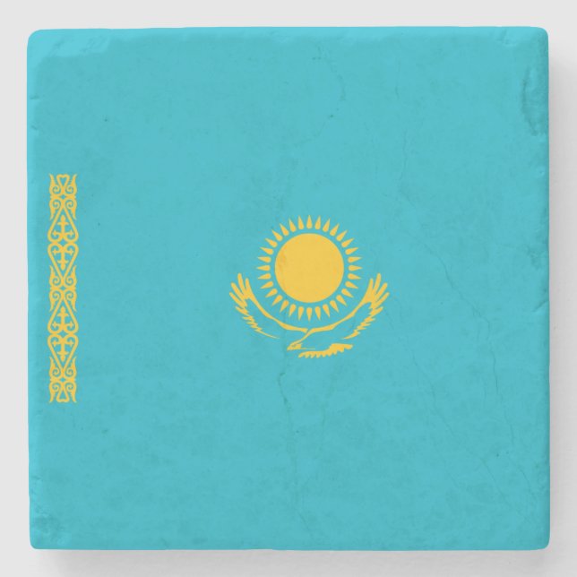 Kazakstans flagga stenunderlägg (Framsidan)