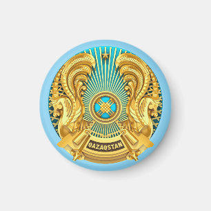 Kazakstans nationella emblem magnet