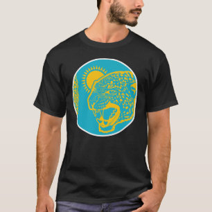 Kazakstans Snö leopard Kazakstans nationella djur T Shirt