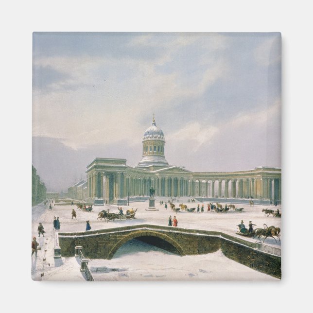 Kazan Cathedral, Sankt Petersburg Magnet (Framsidan)