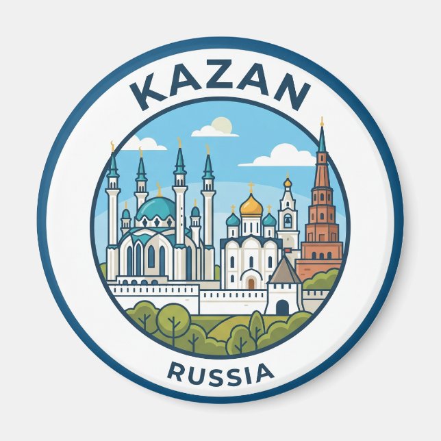 Kazan Kreml Ryssland Magnet (Framsidan)