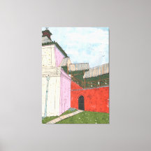 Kazan Kremlin Old Fortress Cityscape Collage Art
