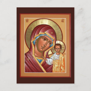 Kazan Mor av Guds Prayer Card Vykort