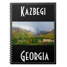 Kazbegi Stepantsminda Georgia CaucusMountains Anteckningsbok