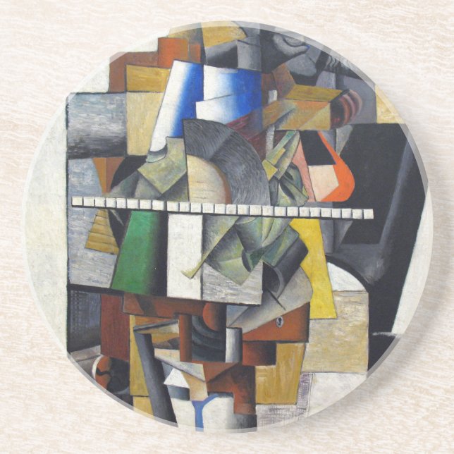 Kazimir Malevich Abstrakt Art Sandstone Underlägg (Framsidan)