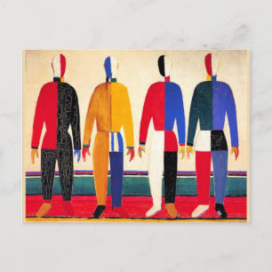Kazimir Malevich berömd-målning, Sportsmen Vykort