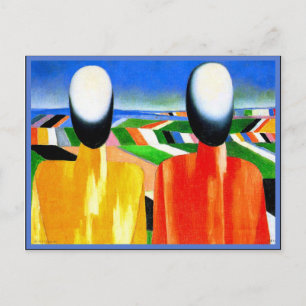 Kazimir Malevich berömd tavla, Peasants, 1930 Vykort