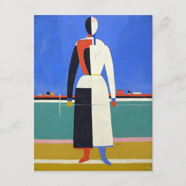 Kazimir Malevich konst Vykort (Framsida)