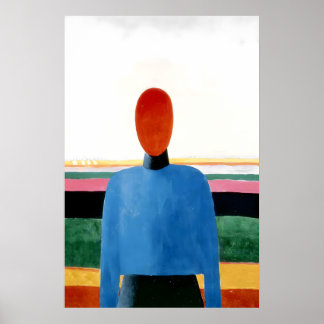 Kazimir Malevich Kvinnlig torso tryck Abstrakt
