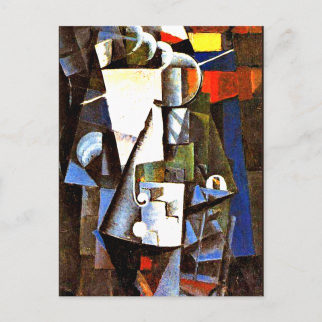 Kazimir Malevich-målning, Vanity Box Vykort (Framsida)