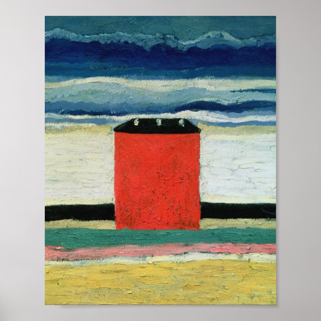 Kazimir Malevich - Red House Poster (Framsidan)