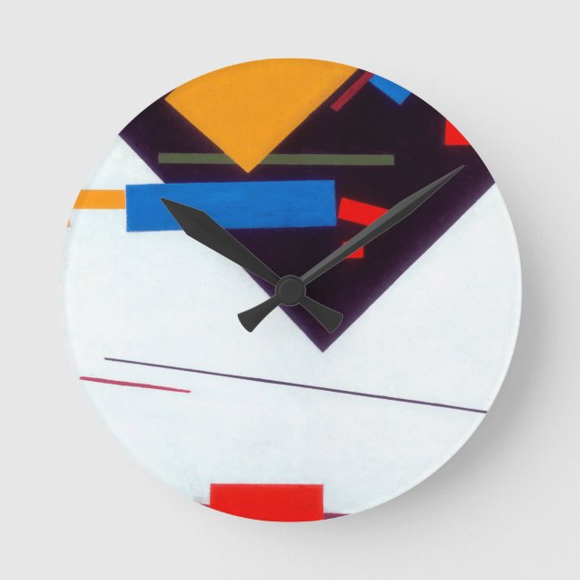 Kazimir Malevich Suprametism Rund Klocka (Framsida)