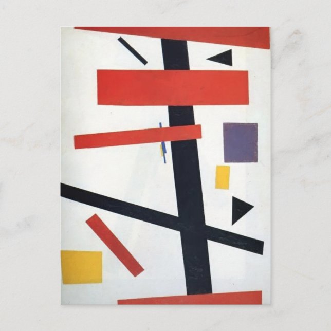 Kazimir Malevich- Suprematism Vykort (Framsida)
