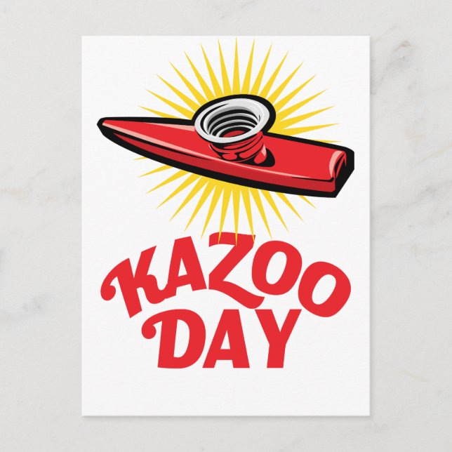 Kazoo Day - utvärderingsdag Vykort (Framsida)