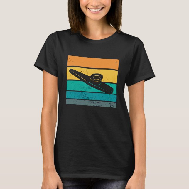 Kazoo Vintage Bazoo Music Instrument Gazoota T Shirt (Framsida)