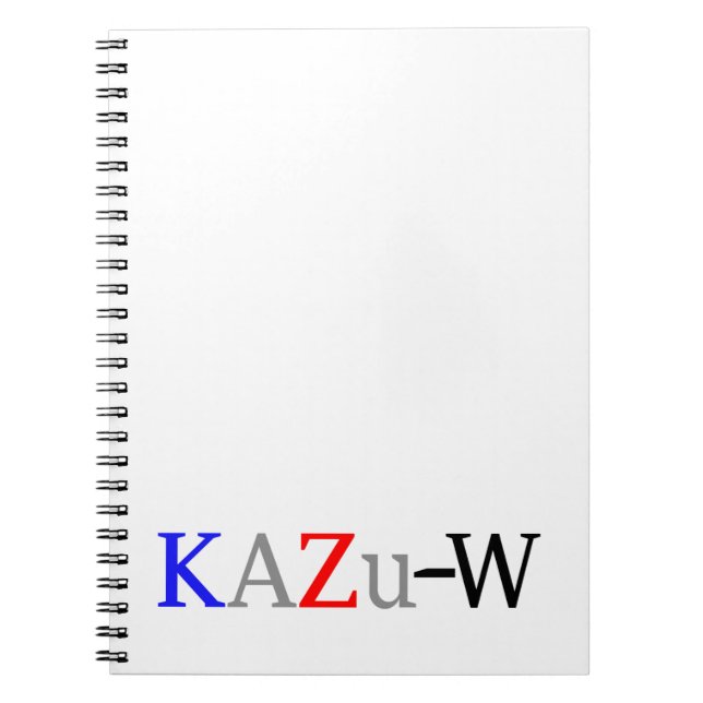 KAZu-W Anteckningsbok (Framsidan)