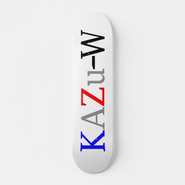 KAZu-W Mini Skateboard Bräda 18,5 Cm (Framsida)