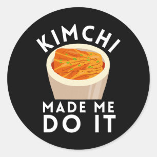 Kbbq Korea Bbq Kimchi Ramen Runt Klistermärke