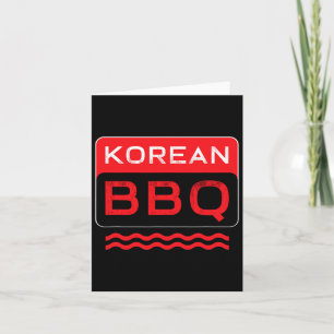Kbbq koreanska Bbq Älskare asiatisk Chef Barbecue Kort