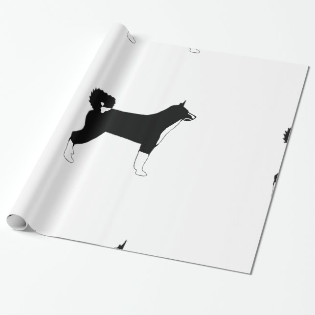 KBD-färgsilhouette Presentpapper (Utrullad)