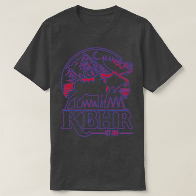 KBHR 57 AM North Exposure Radio Station TShirt T Shirt (Design framsida)