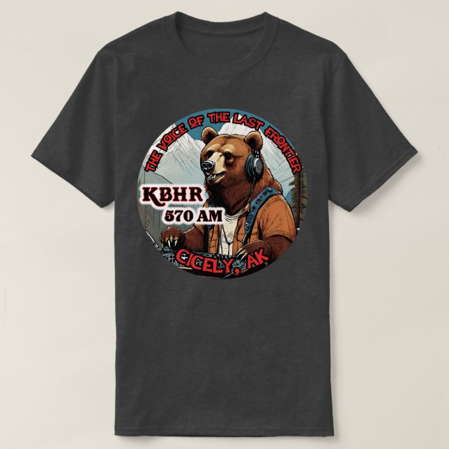 KBHR Bear DJ TShirt T Shirt (Design framsida)