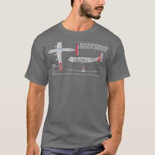 KC97 Stratofräghter American Tanker Aircraft Diag T Shirt